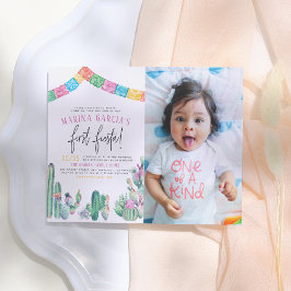 Erste Fiesta Cactus Niedlich Girl Birthday Party F Postkarte