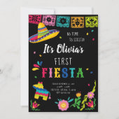 Erste Fiesta, keine Zeit zum Geburtstag Einladung (Vorderseite)