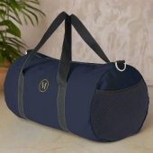 Erste Fitness der Blue Monogram Custom Gold Navy Duffle Bag
