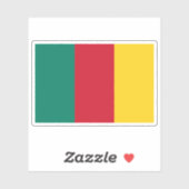 Erste Flagge Kameruns (1960-1961) Aufkleber (Blatt)