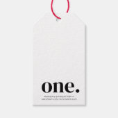 Erste Foto-Geschenkmarke am Bithday Geschenkanhänger (Vorderseite)