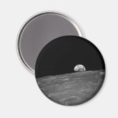 Erste Fotografie eines Erdbebens von Apollo 8 Magnet (Vorderseite/Rückseite)