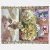 Erste Frühjahrsblumen PCM1 Fleecedecke (Vorderseite (Horizontal))