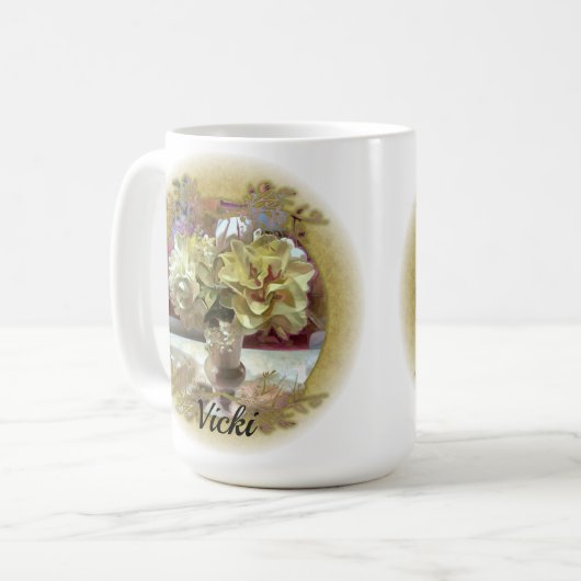 Erste Frühjahrsblumen PCM1 Kaffeetasse (Vorderseite Links)