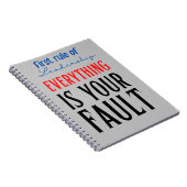 erste Führungsregel Notizblock (Rechte Seite)