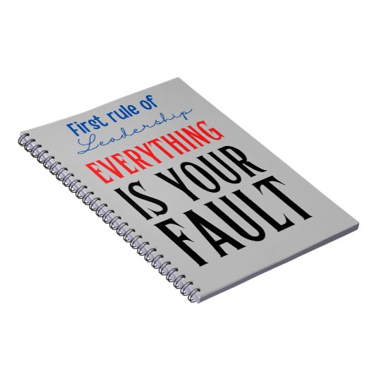 erste Führungsregel Notizblock (Rechte Seite)