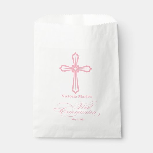 Erste Gastgeschenk-Taschen der heiligen Kommunion Geschenktütchen (Vorderseite)