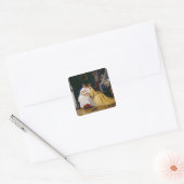 Erste Geboren, 1863 Quadratischer Aufkleber (Umschlag)