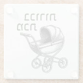 Erste Geborene Pest für Seder Glasuntersetzer (Rückseite)