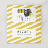 Erste Geburtstag benutzerdefiniertes Tabellenzeich Platzkarte (Außenseite Aufgefaltet)