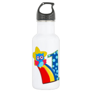 Erste Geburtstags-Eule Edelstahlflasche