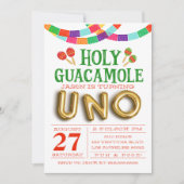 ERSTE GEBURTSTAGS-FIESTA EINLADUNG (Vorderseite)