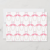 Erste Geburtstags-Flamingo-Foto-Einladung Einladung (Rückseite)