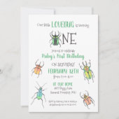 Erste Geburtstags-Liebe Einladung (Vorderseite)