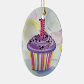 Erste Geburtstags-Verzierung Keramikornament (Rechts)