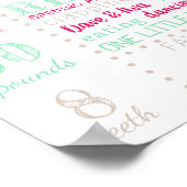 Erste Geburtstagsauszeichnung Poster (Ecke)