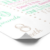 Erste Geburtstagsauszeichnung Poster (Ecke)