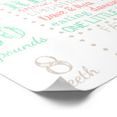 Erste Geburtstagsauszeichnung Poster (Ecke)