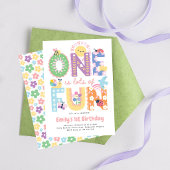 Erste Geburtstagseinladung Mädchen, Eins macht vie Einladung