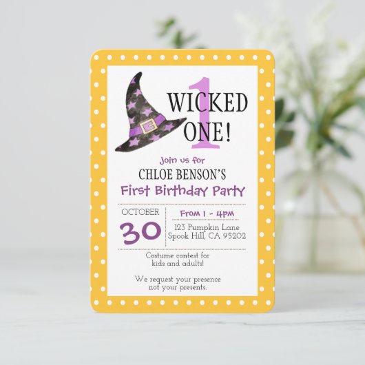 Erste Geburtstagsfeier Einladung (Stehend Vorderseite)