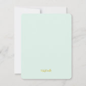 Erste Geburtstagsfeier für Nautiker Dankeskarte (Rückseite)