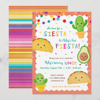 Erste Geburtstagsfeier mit Taco Einladung