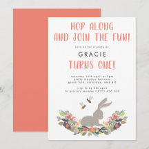 Erste Geburtstagsfeier Niedlicher Frühlingshasen G