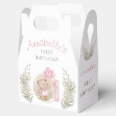 Erste Geburtstagsfeier Niedlicher Teddybär Herzbla Geschenkschachtel (Geöffnet)