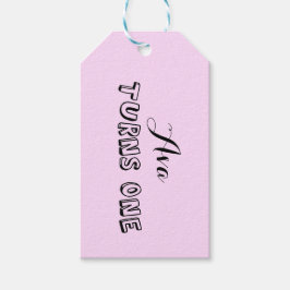 Erste Geburtstagsgeschenk-Tag Geschenkanhänger