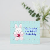 Erste Geburtstagskarte Einladungspostkarte (Stehend Vorderseite)