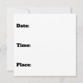 Erste Geburtstagskarte Mitteilungskarte (Rückseite)