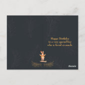 Erste Geburtstagskarte Postkarte (Rückseite)