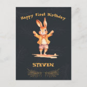 Erste Geburtstagskarte Postkarte (Vorderseite)