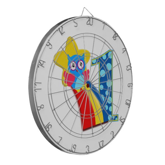 Erste Geburtstagskugel Dartscheibe (Vorderseite Links)