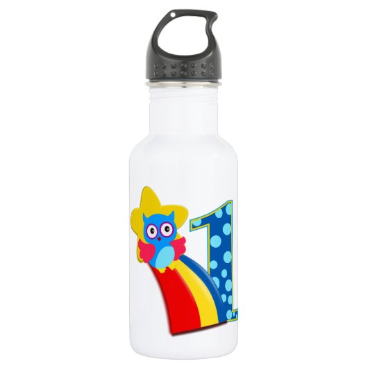 Erste Geburtstagskugel Edelstahlflasche (Vorderseite)