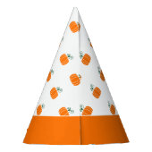 Erste Geburtstagskürbis-Muster Geschlecht neutral Partyhütchen (Rückseite)