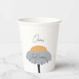 Erste Geburtstagspartei Chamomile Blume Niedlich P Pappbecher
