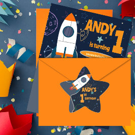 Erste Geburtstagspartei des Geschlechts: Neutraler Stern-Aufkleber