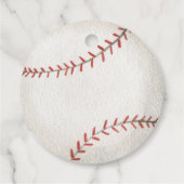 Erste Geburtstagsparty Baseball Danke Tags Geschenkanhänger (Rückseite)