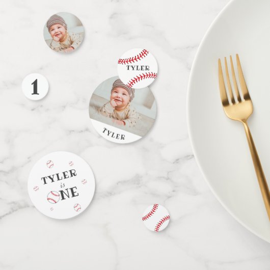 Erste Geburtstagsparty Baseball Konfetti (Gruppe)