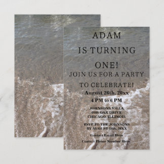 Erste Geburtstagsparty Beach Nautical Custom 2023 Einladung