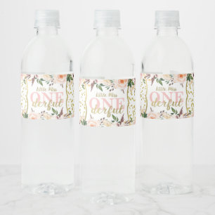 Erste Geburtstagsparty Wasserzeichen, Boho Wasserflaschenetikett