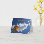 Erste gefallene Poesie-Grußkarte Karte (Gelbe Blume)