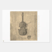 Erste Geige von Max Zaxster Wrapping Paper Sheets Geschenkpapier Set (Vorderseite 2)