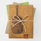 Erste Geige von Max Zaxster Wrapping Paper Sheets Geschenkpapier Set (Beispiel)