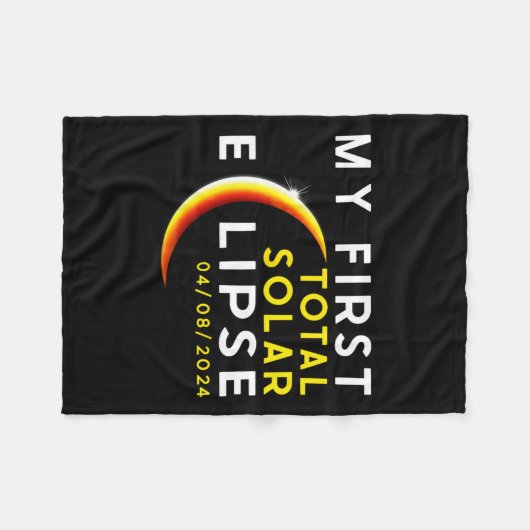 Erste Gesamtsolarauskältung 8. April Kinder E Fleecedecke (Vorderseite (Horizontal))