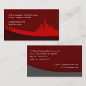 Erste Geschäfts-Karten Real Estate Red Custom Visitenkarte (Vorne/Hinten)