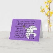 Erste Geschenke am Heiligen Kommunionstag Karte (Gelbe Blume)