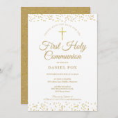 Erste Goldstaube der Heiligen Kommunion Save the D Save The Date (Vorne/Hinten)