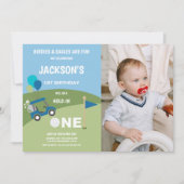 Erste Golf Geburtstagsfeier Einladung mit Foto (Vorderseite)